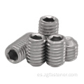 A2-70 DIN 916 Tornillo Cocave Point sujetador